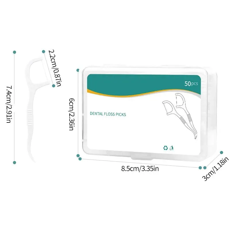 150 Disposable Dental Floss Picks for Oral Care