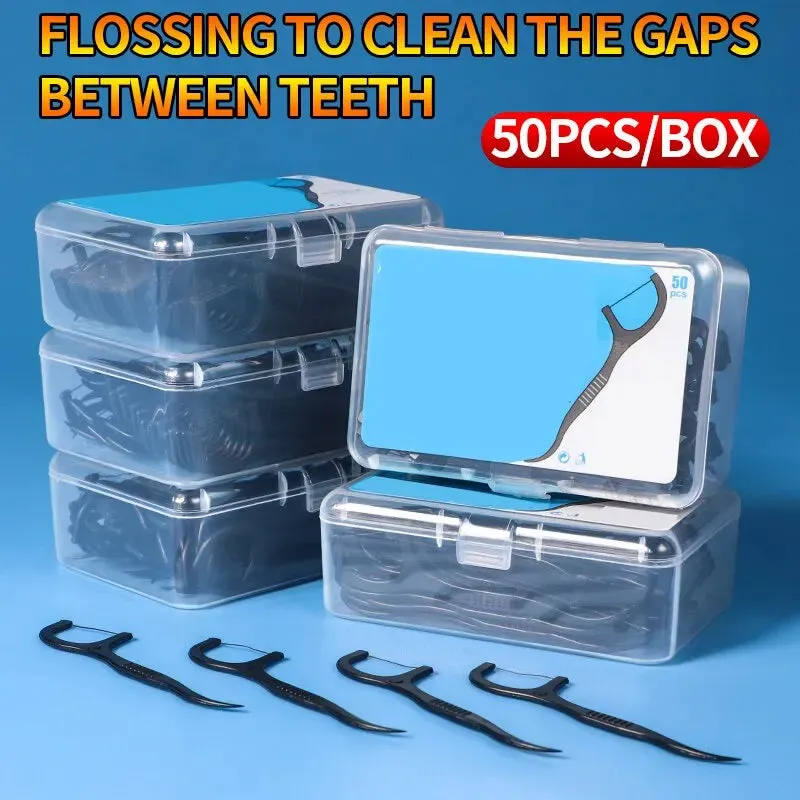 150 Disposable Dental Floss Picks for Oral Care