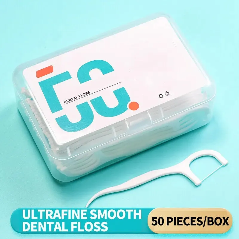 150 Disposable Dental Floss Picks for Oral Care