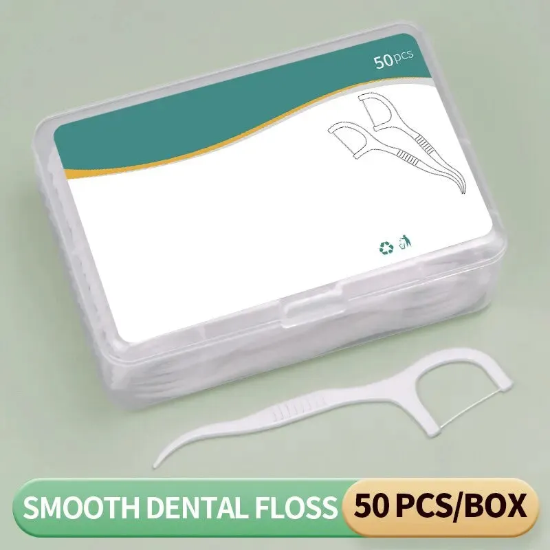 150 Disposable Dental Floss Picks for Oral Care