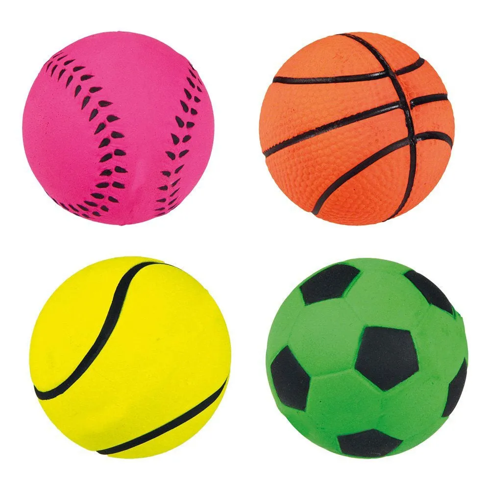 2 Pc Rubber Ball Pet Dog Toy Training Indestructible Chew Play Fetch Bite Toys