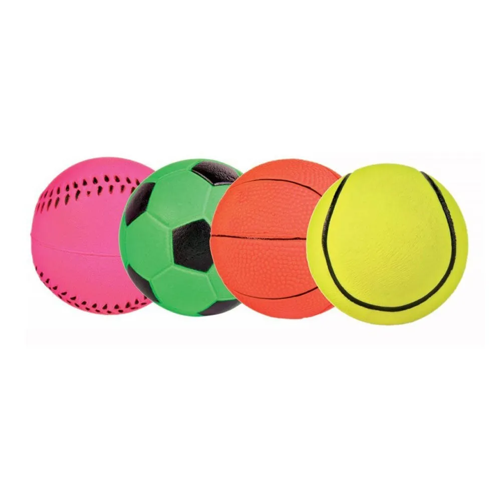 2 Pc Rubber Ball Pet Dog Toy Training Indestructible Chew Play Fetch Bite Toys