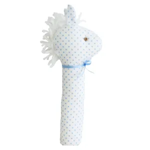 Alimrose Designs Horse Squeaker Spotty Blue