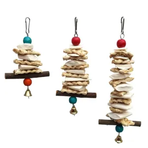 Deep Sea Squid Bone Bird Swing Toy with Bell Deep Sea Squid Bone Bird Swing Toy with Bell