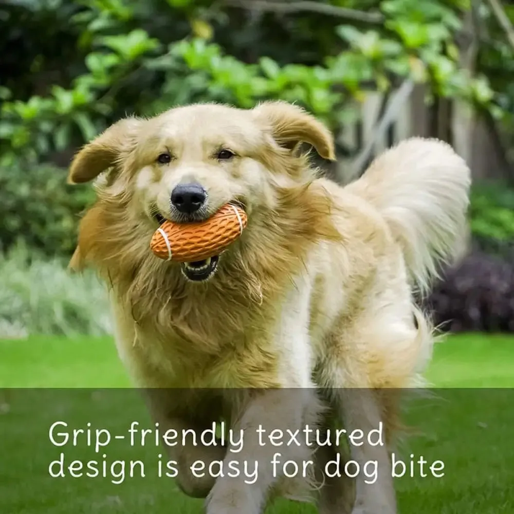 Durable Nontoxic Floatable Squeaky Rubber Chew Ball for Dogs Teething Stress Relief