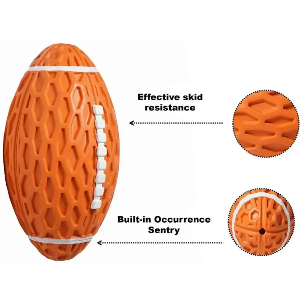 Durable Nontoxic Floatable Squeaky Rubber Chew Ball for Dogs Teething Stress Relief