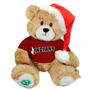 Indianapolis Indians Plush Santa Hat Ethel Bear