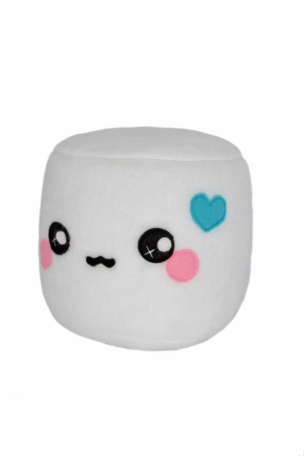 Marshmallow plushie - pillows cushions chocolate dipped novelty round kawaii food sweets geekery