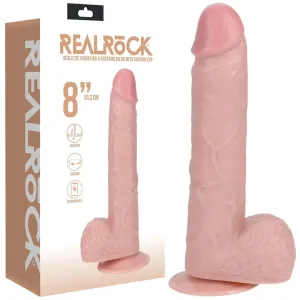 REALROCK 20cm Vibrating   Rotating Cock   Balls -