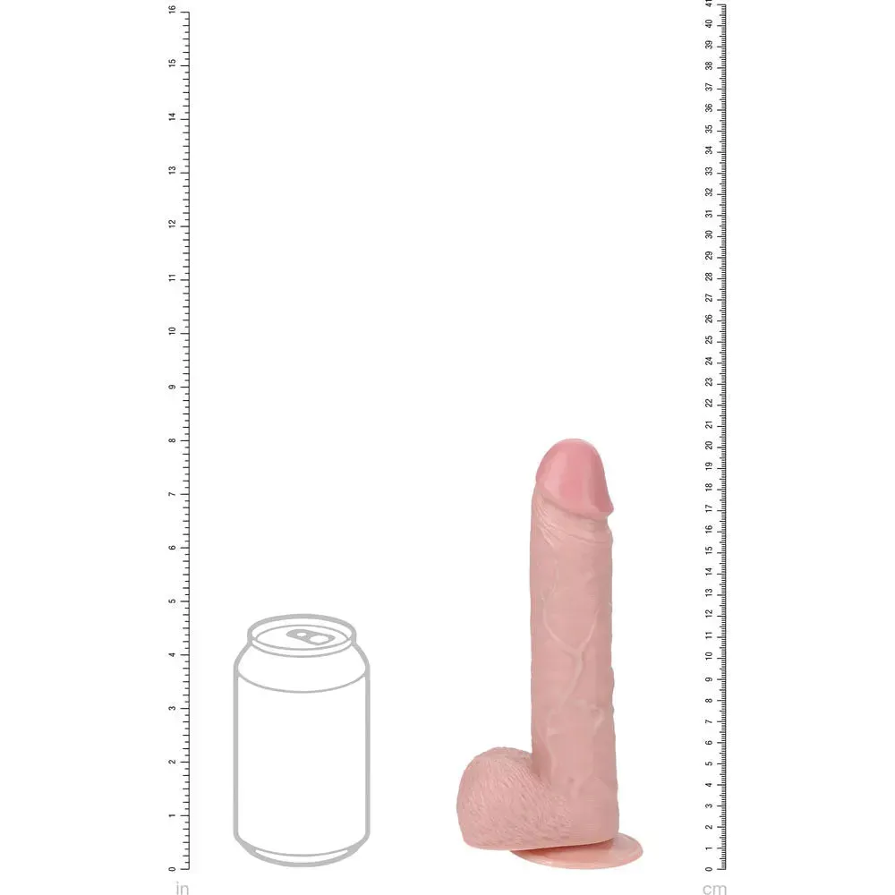 REALROCK 20cm Vibrating   Rotating Cock   Balls -