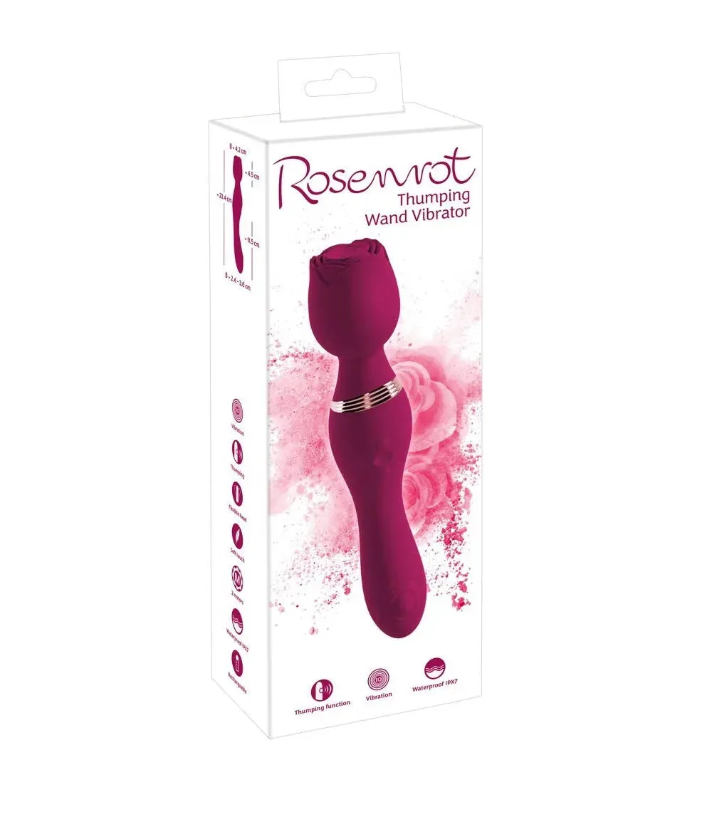 RoseThumping Wand Vibrator